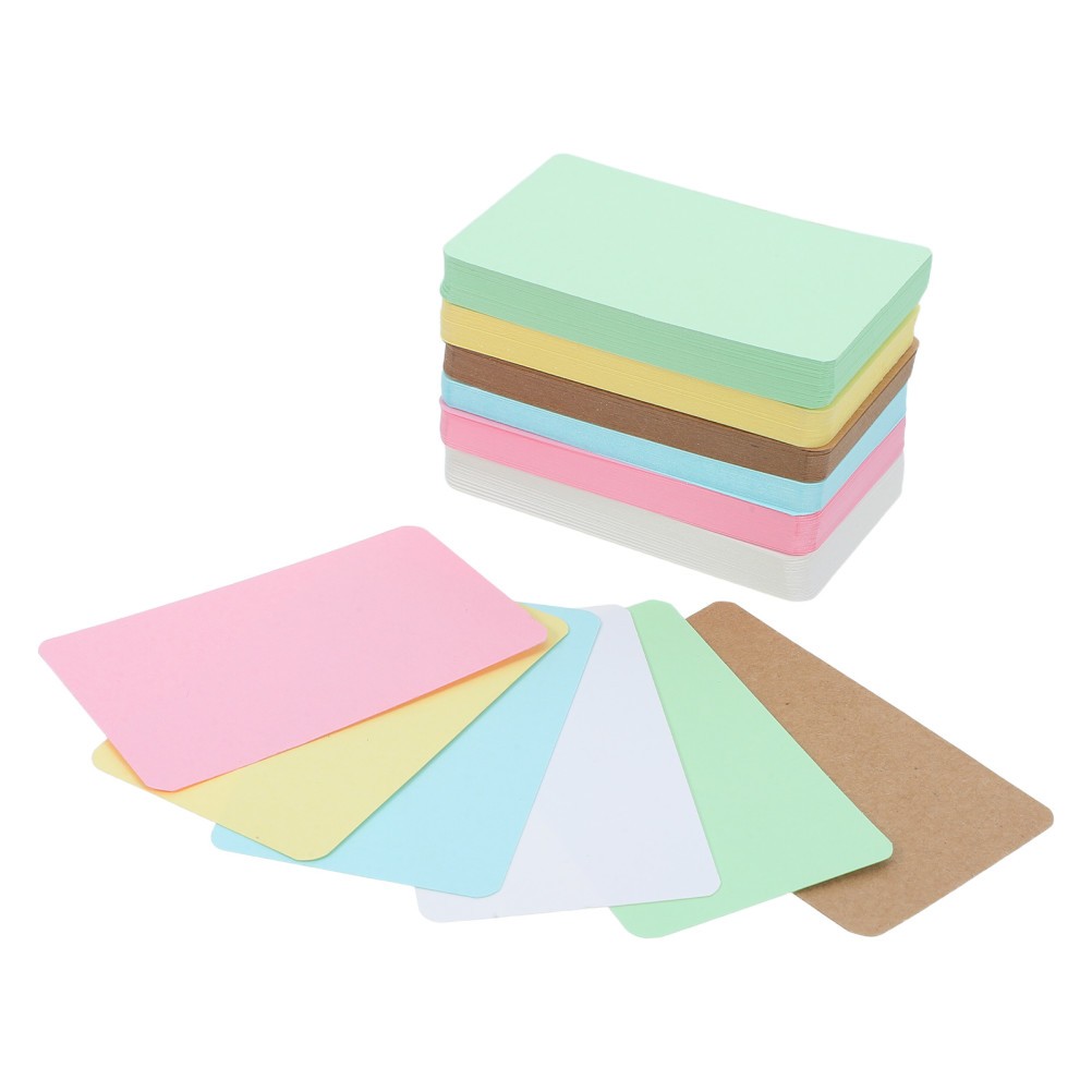 600Pcs Reusable Paper Blank Cards for Writing Creative Study and Crafting Use