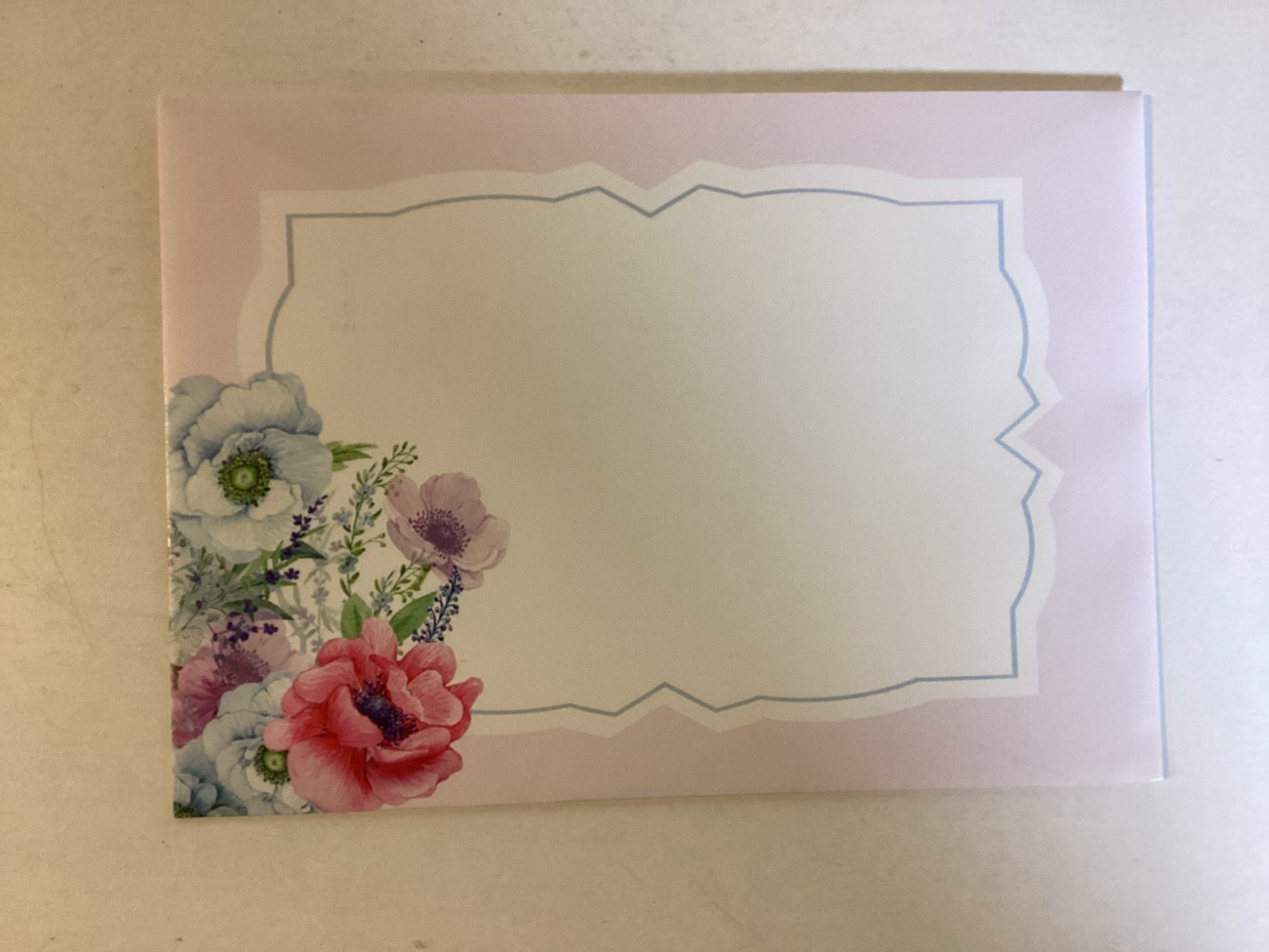 Thank You Card Flowers 5″ X 3-1/2″ with Matching Envelope