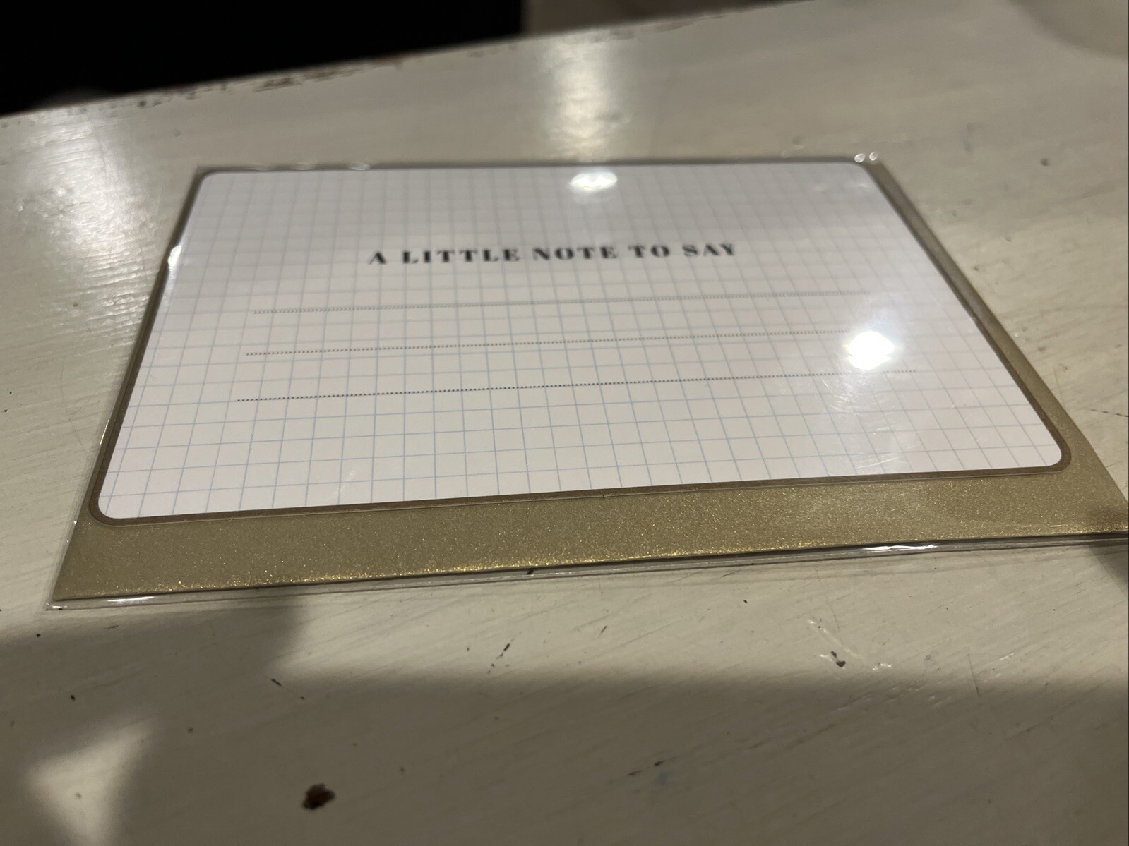 Multipurpose Card “A Little Note To Say” Blank Inside~scribble & Write￼