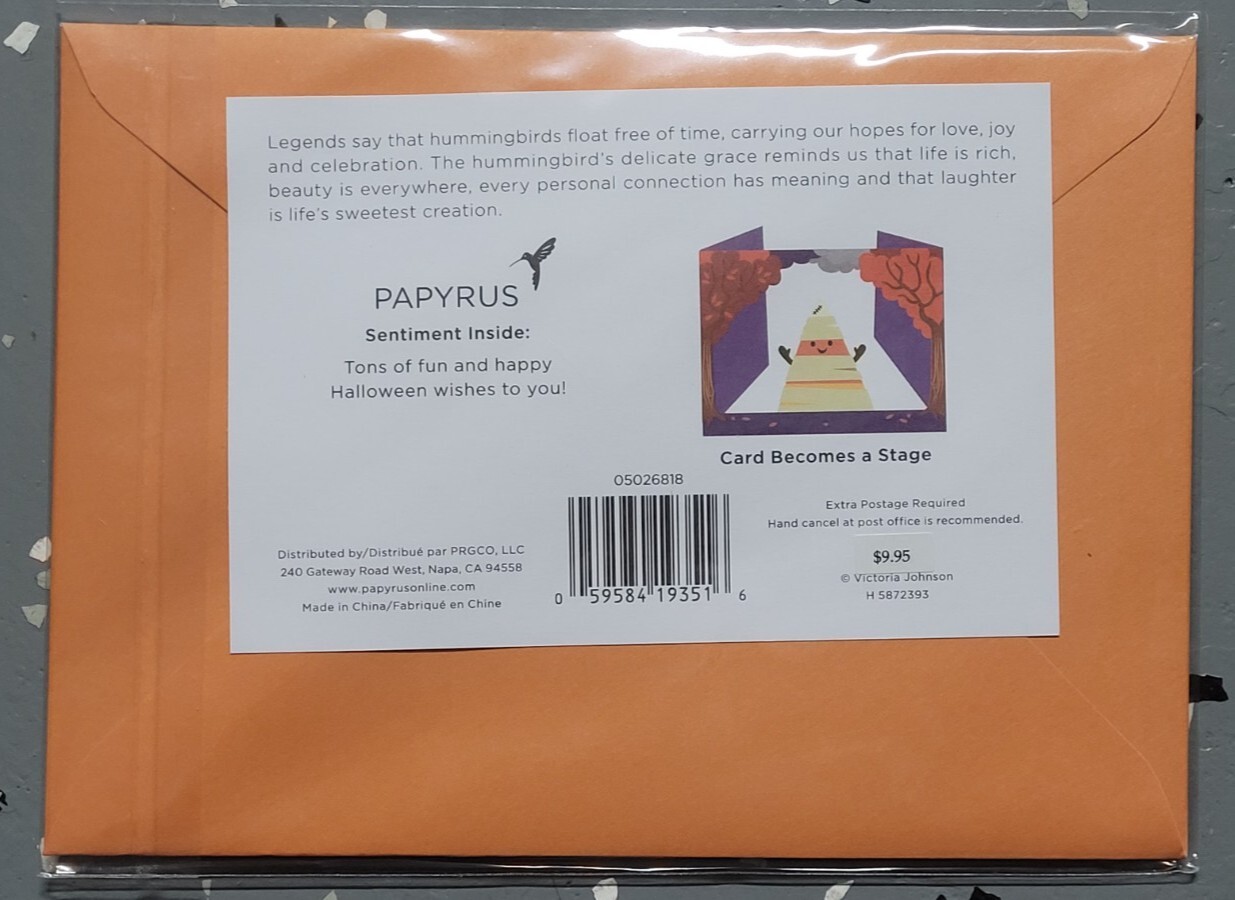 Papyrus Halloween Day Card – Brand New