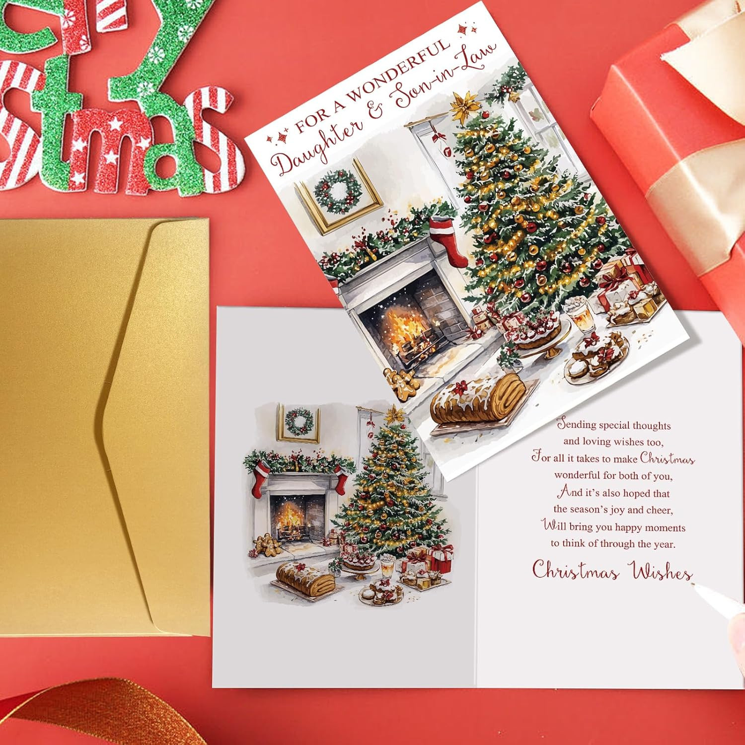 Christmas Card for Daughter and Son-In-Law, Daughter and Son in Law Christmas Ca