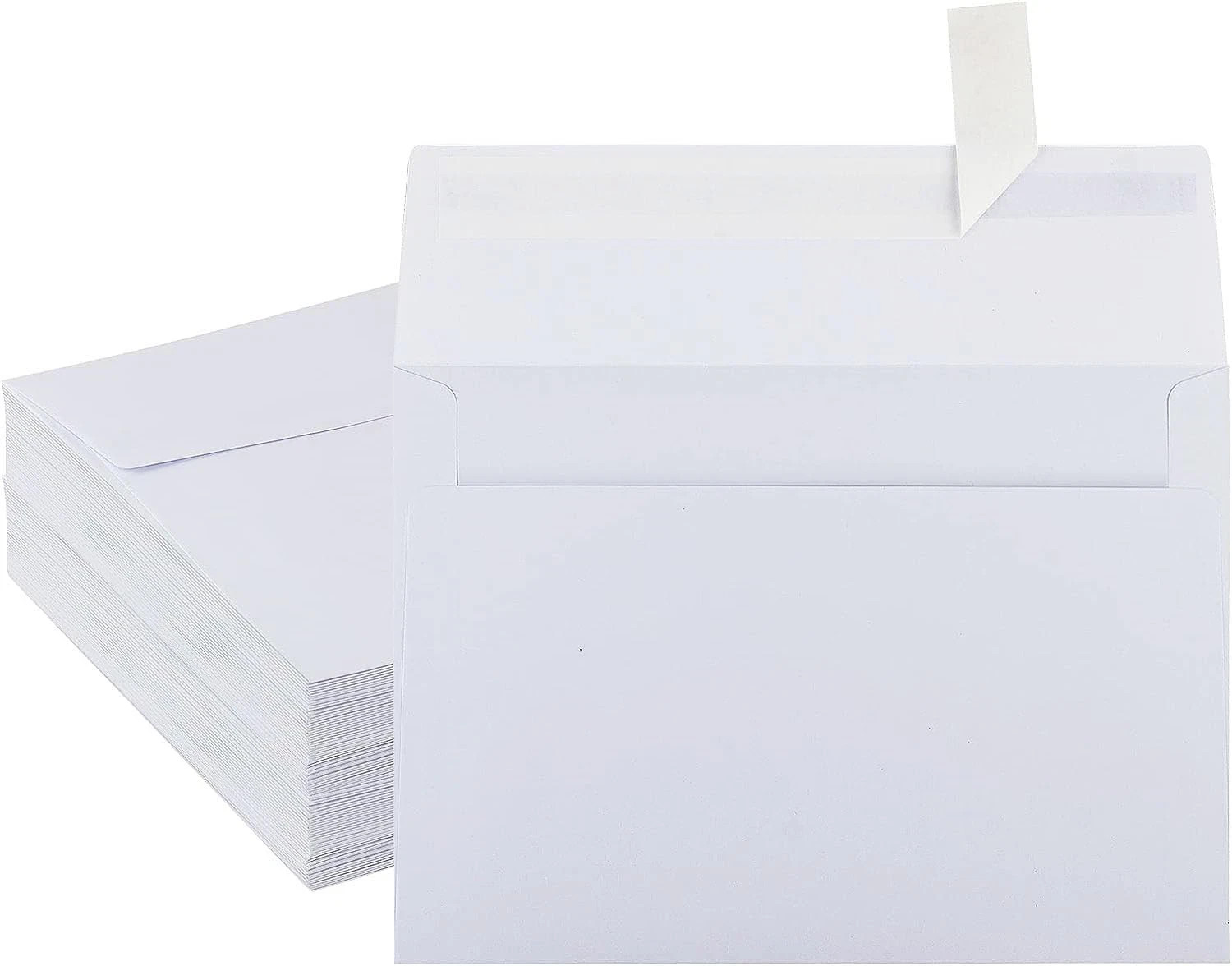 50 Pack White Envelopes – 5 X 7 Inch, A7, Card, Invitation & Postcard Envelopes