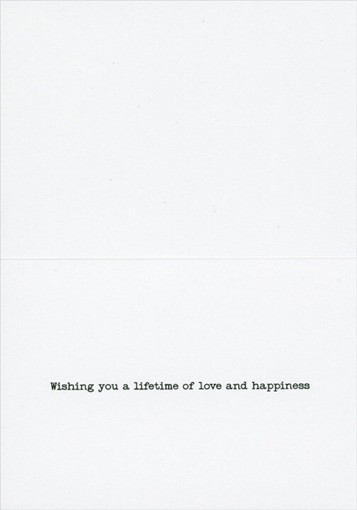 Bride and Groom Kissing in Back Seat of Car America Collection Wedding Card