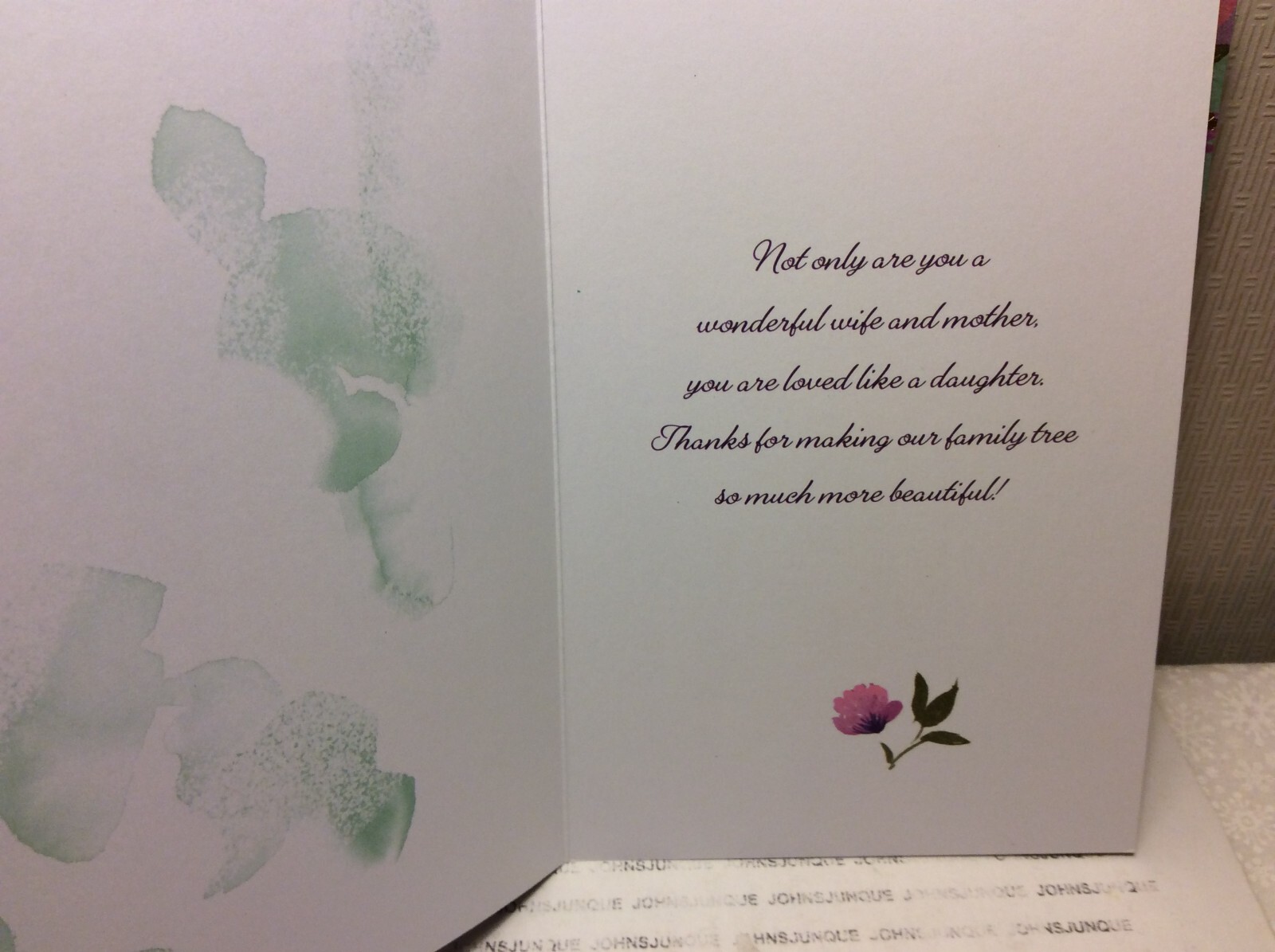 RSVP DAUGHTER-IN-LAW MOTHER’S DAY GREETING CARD New w/Envelope LOT OF 4 “Family”