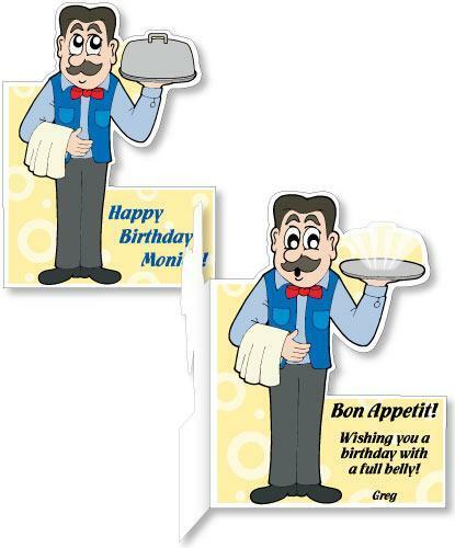 3′ Stock Design Giant Waiter Cut Card w/Envelope