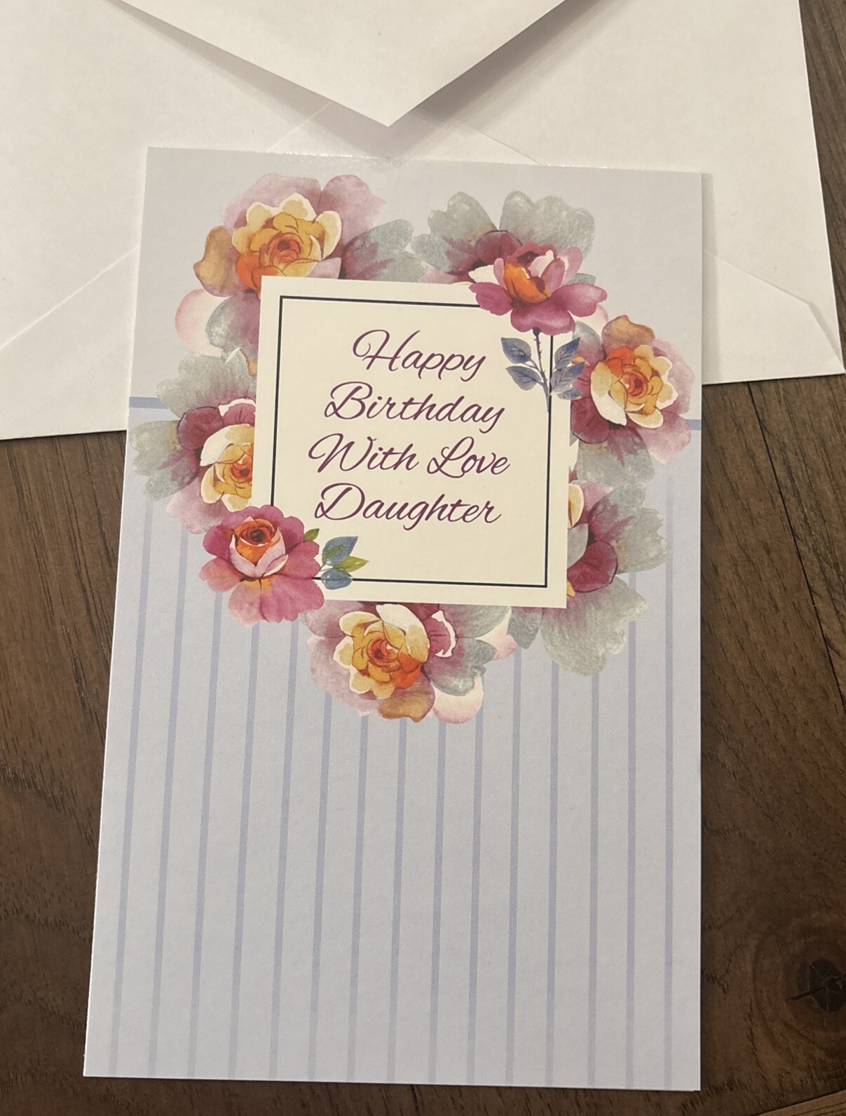 Birthday DAUGHTER With Love Smile Laugh 5’x7.75″ Stockwell Greeting Card
