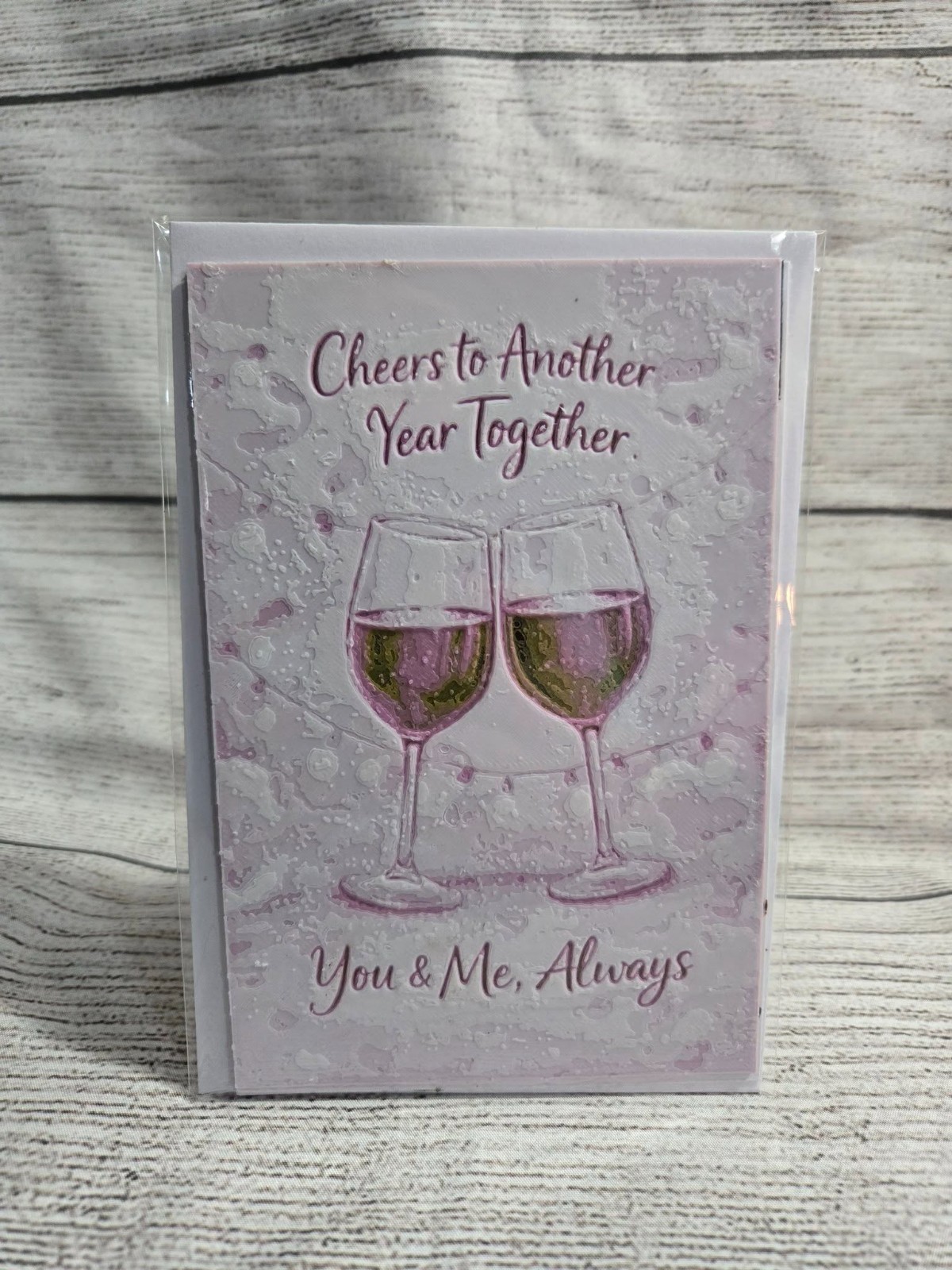 Cheers To Another Year 3D Printed Card