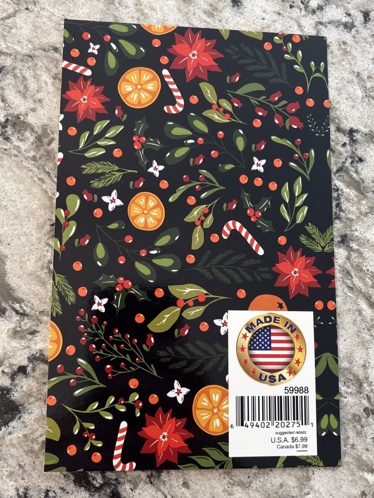 Merry Christmas And Happy New Year Holiday 5”x7.75″ Stockwell Greeting Card