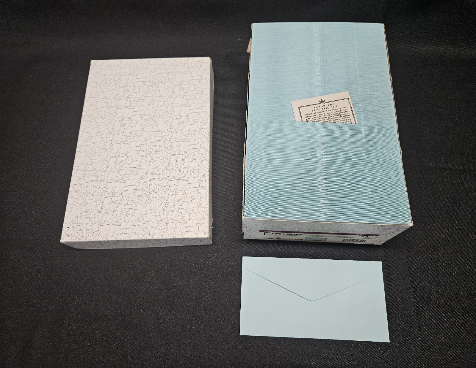 #7.5 – 24# Regular Envelopes – 500 Pack, 4″x7.5″ Gummed Flap, Light Blue