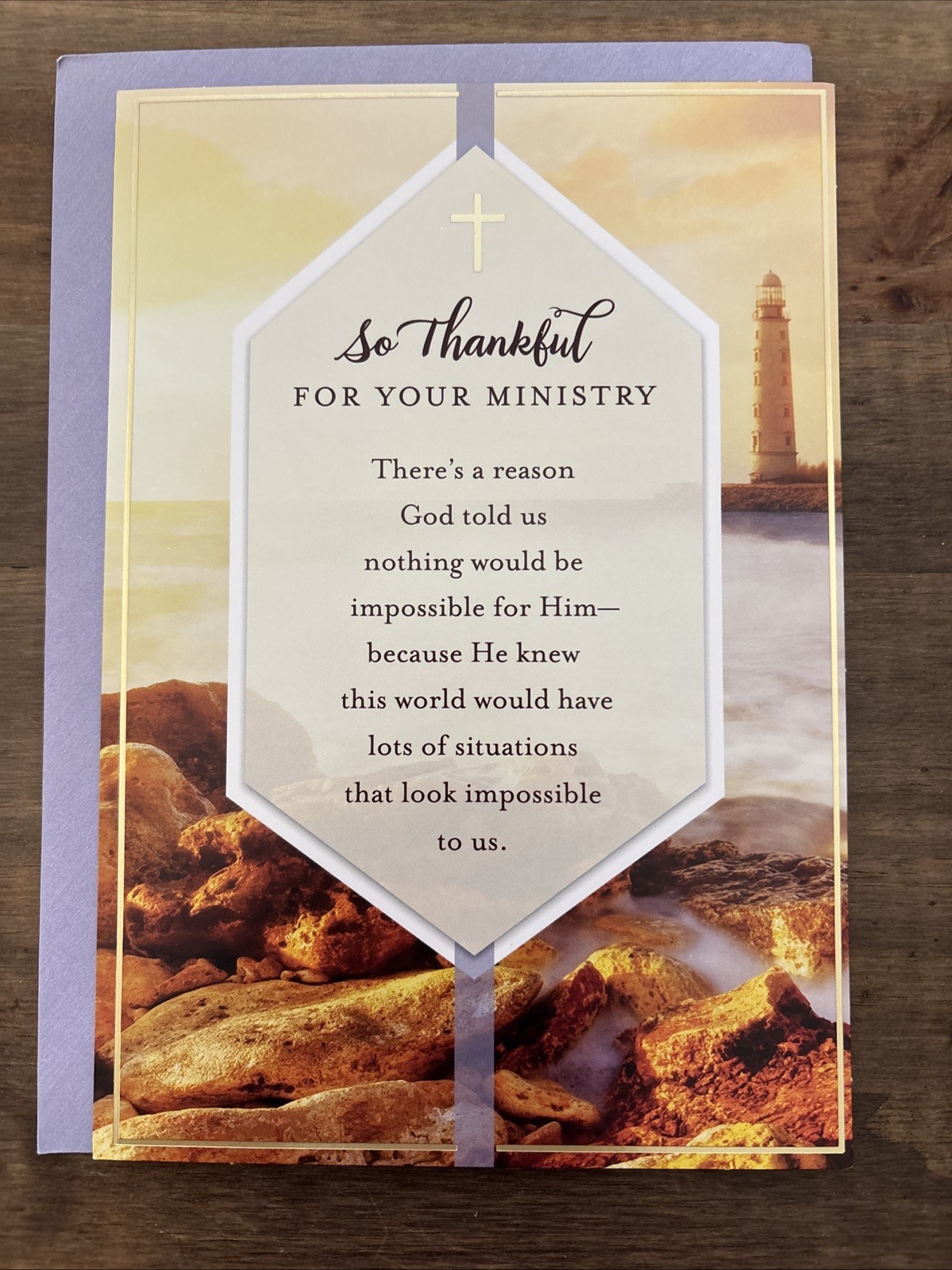 DaySpring Hallmark MINISTRY Greeting Card “So Thankful For Your Ministry”