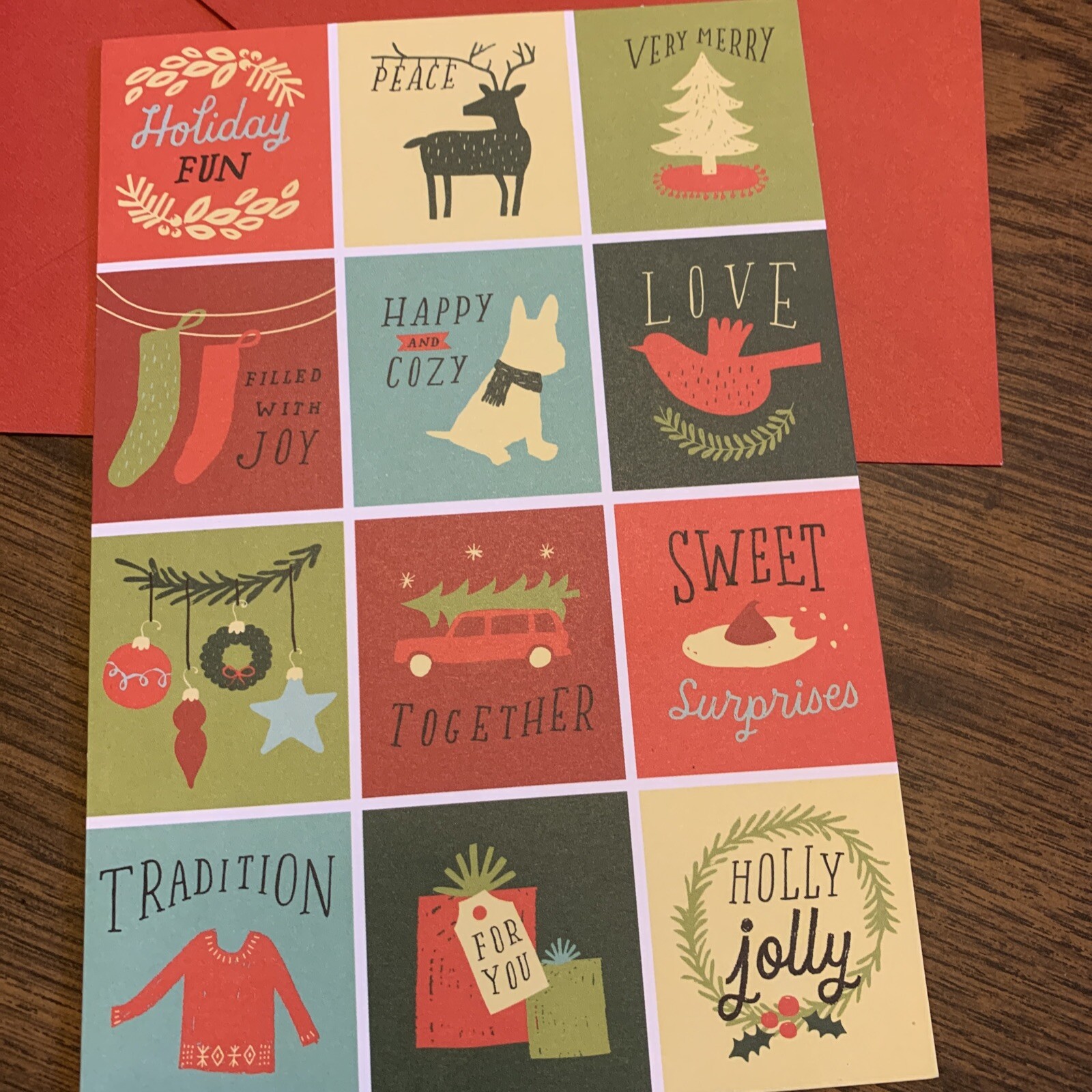 Merry Christmas Friend Family Holiday Fun Love 5”x7” Hallmark Greeting Card