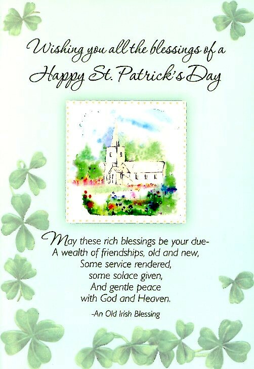 Wishing You All The Blessings – Saint Patrick’s Day Greeting Card – 24980