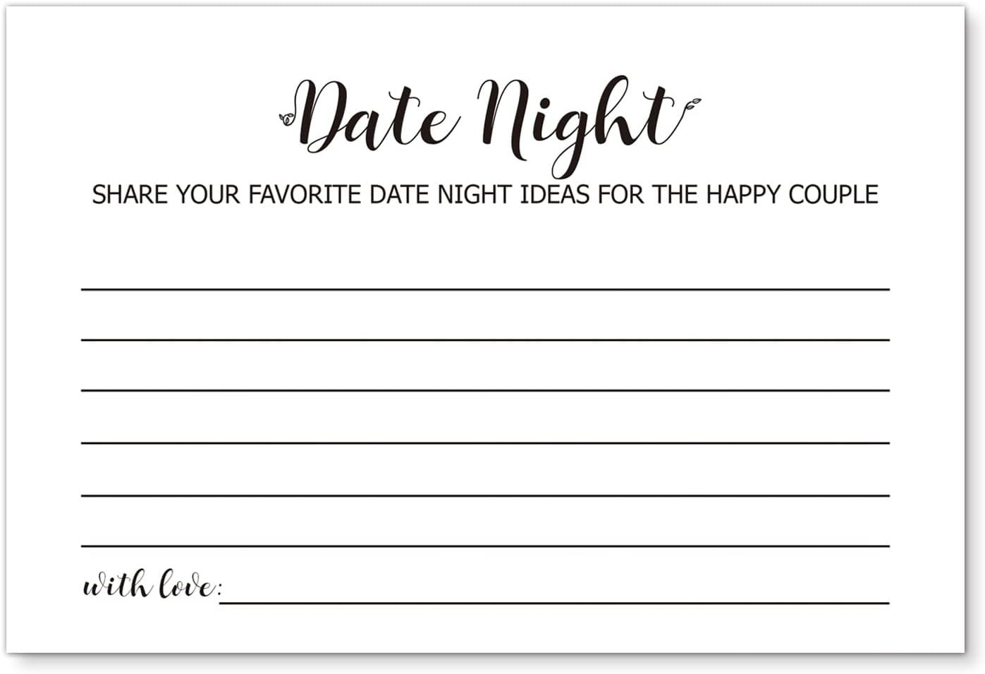 50 Date Night Cards, Date Night Ideas Great Gifts for Couples, Husband, Wife, Bo