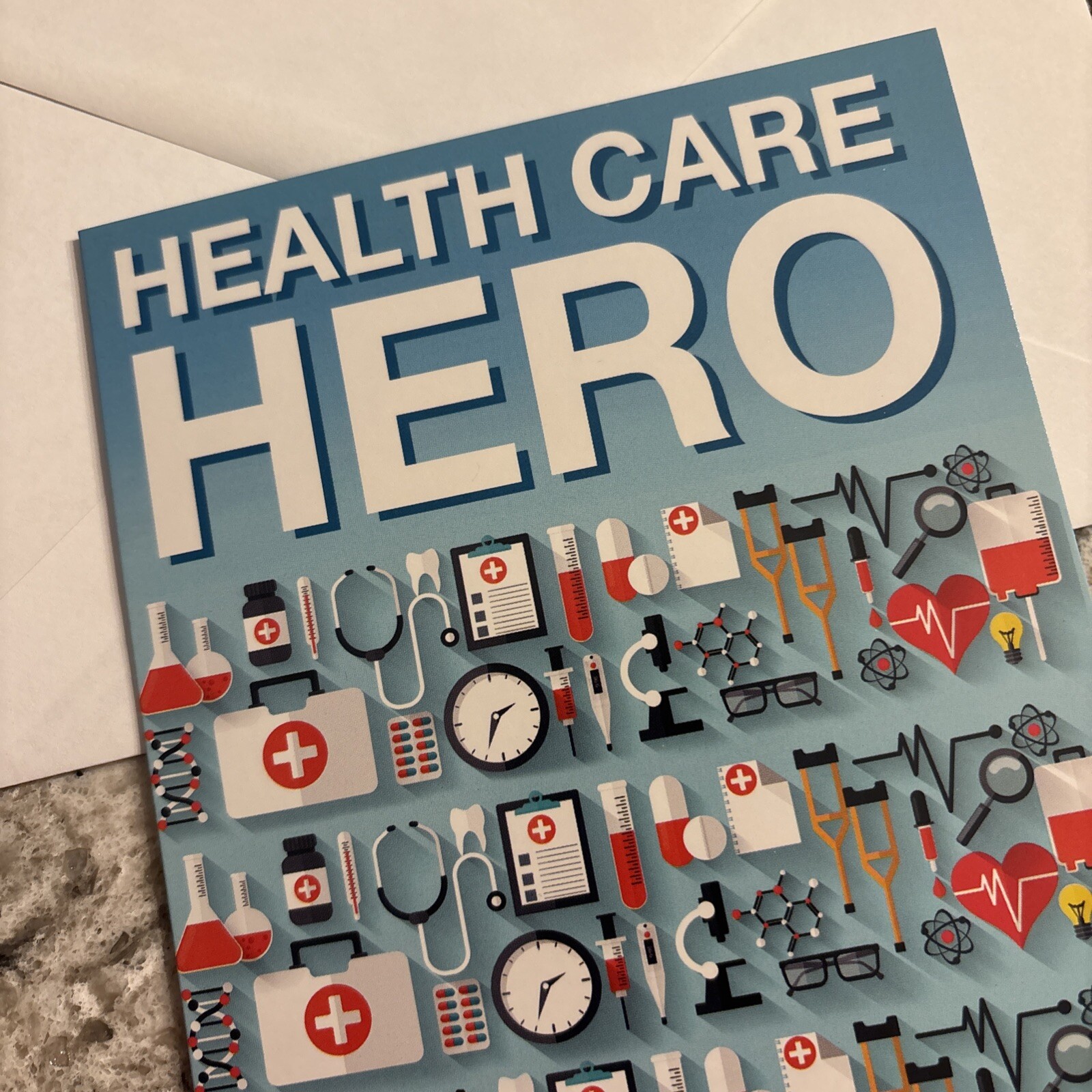Health Care Hero Worker ❤️ Thank You So Much 5”x7.75″ Stockwell Greeting Card