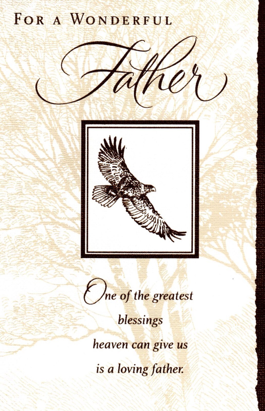 Happy Father’s Day Father Nature Soar Soaring Bird Birds Forest Greeting Card