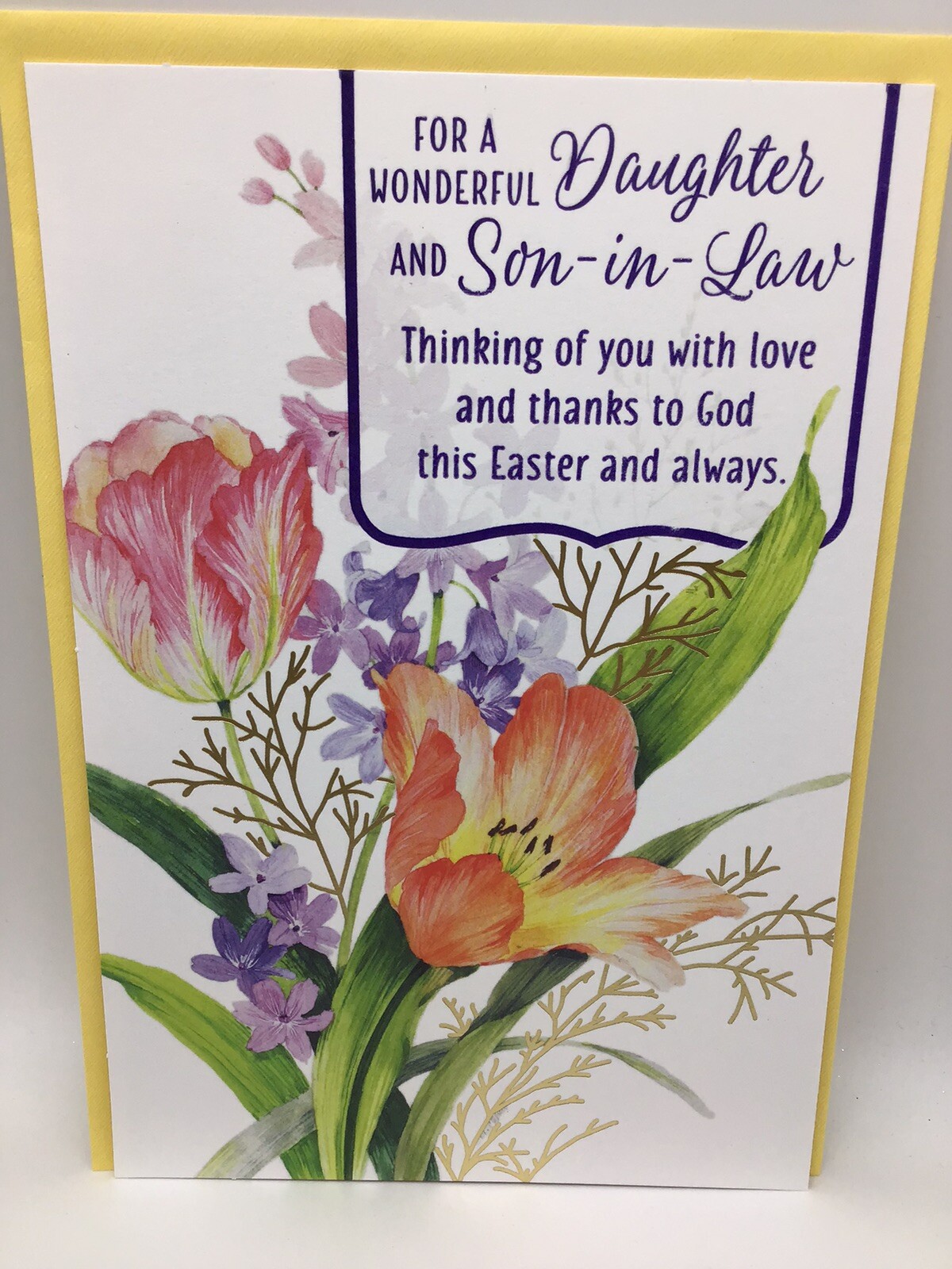 Hallmark Happy Easter Day Card DAUGHTER and SON-IN-LAW 8×5.5 RELIGIOUS