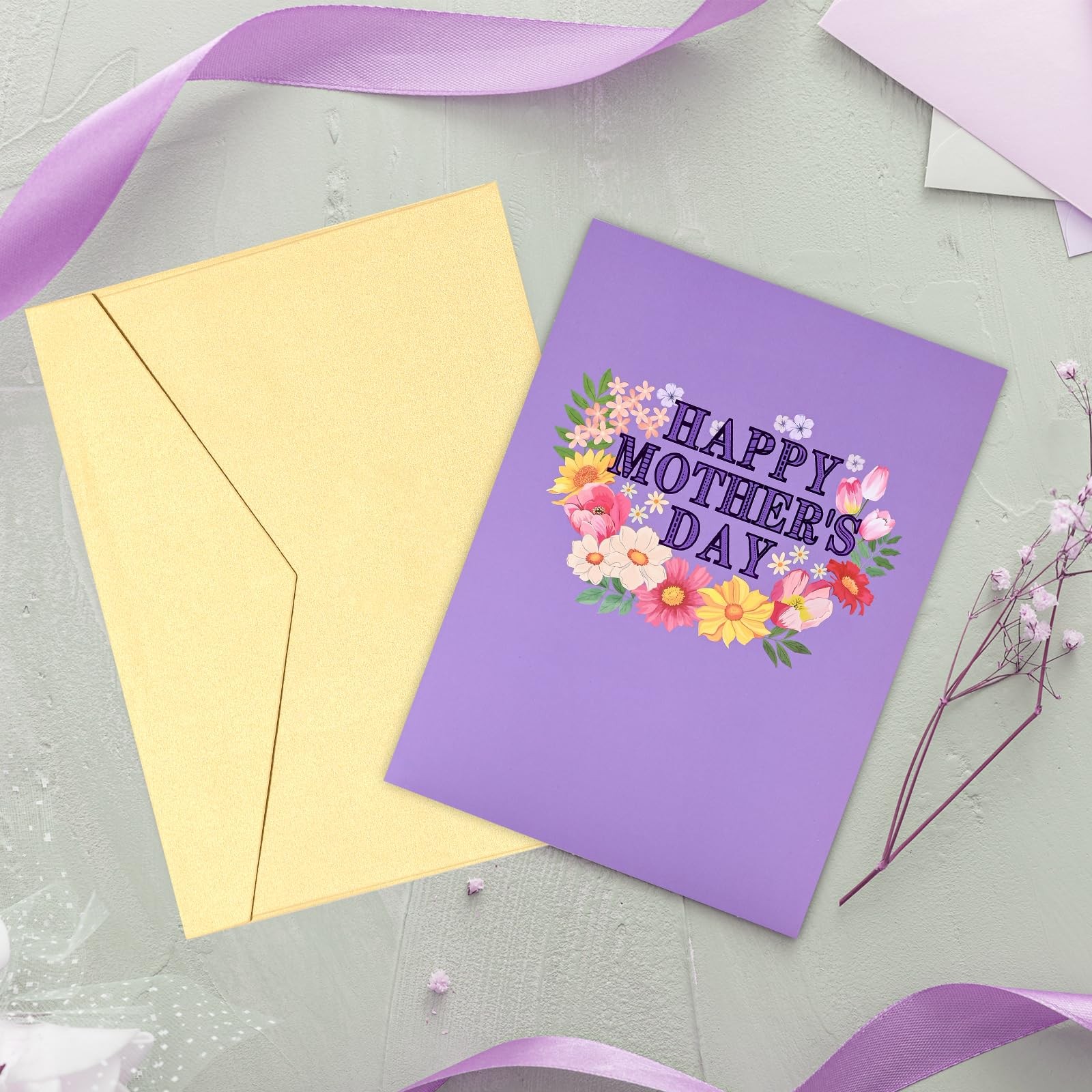 Yeomant 3D Mothers Day Card, Happy Mother’s Day Pop Up Cards, Mother’s Day Ca…