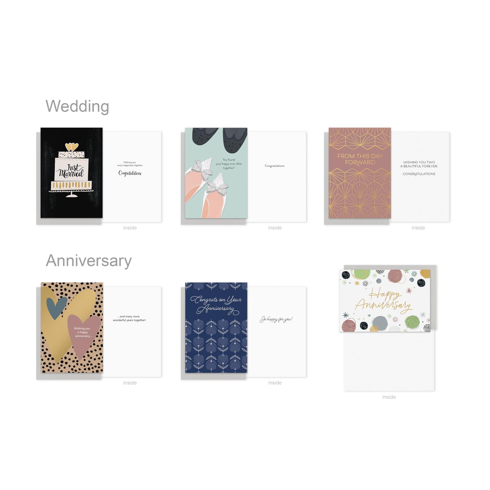 All Occasion Deluxe Card Assortment with Envelopes and Storage Box60Count