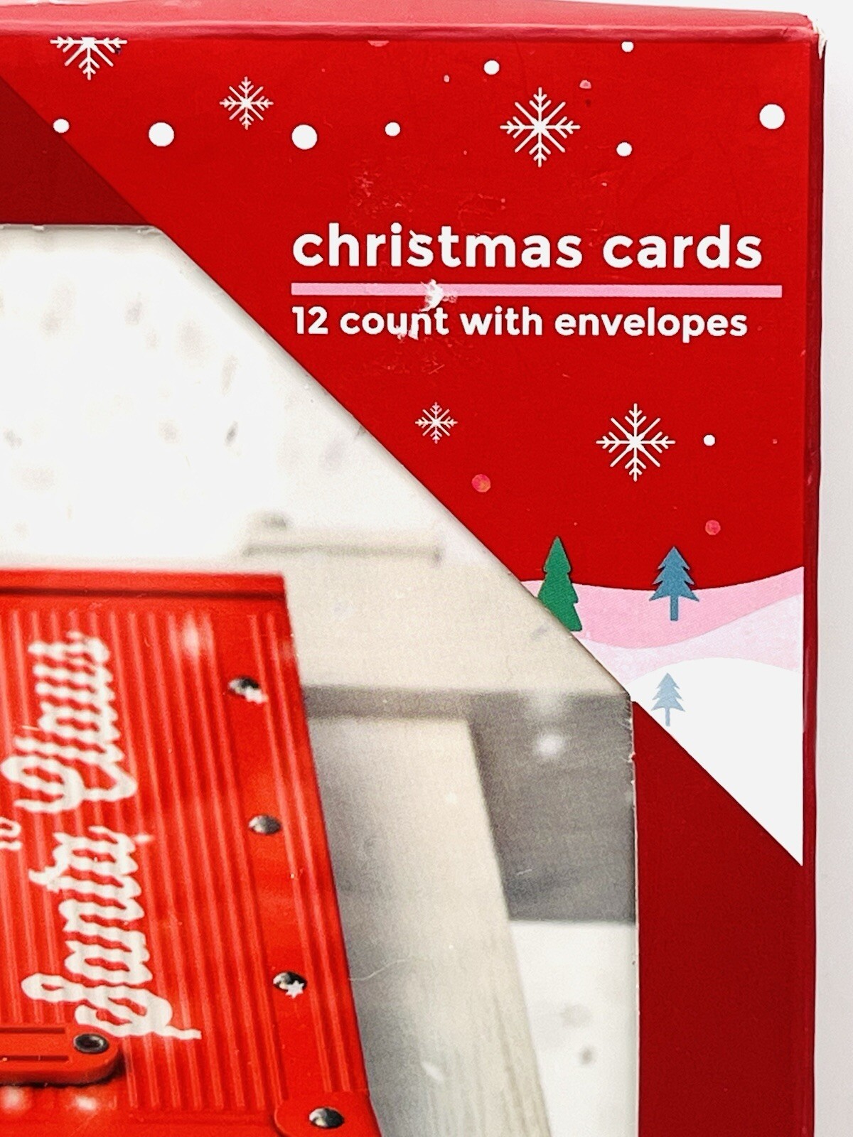 Pinecone 12 Pack Christmas Cards w/ Envelopes Letters To Santa Mailbox NEW