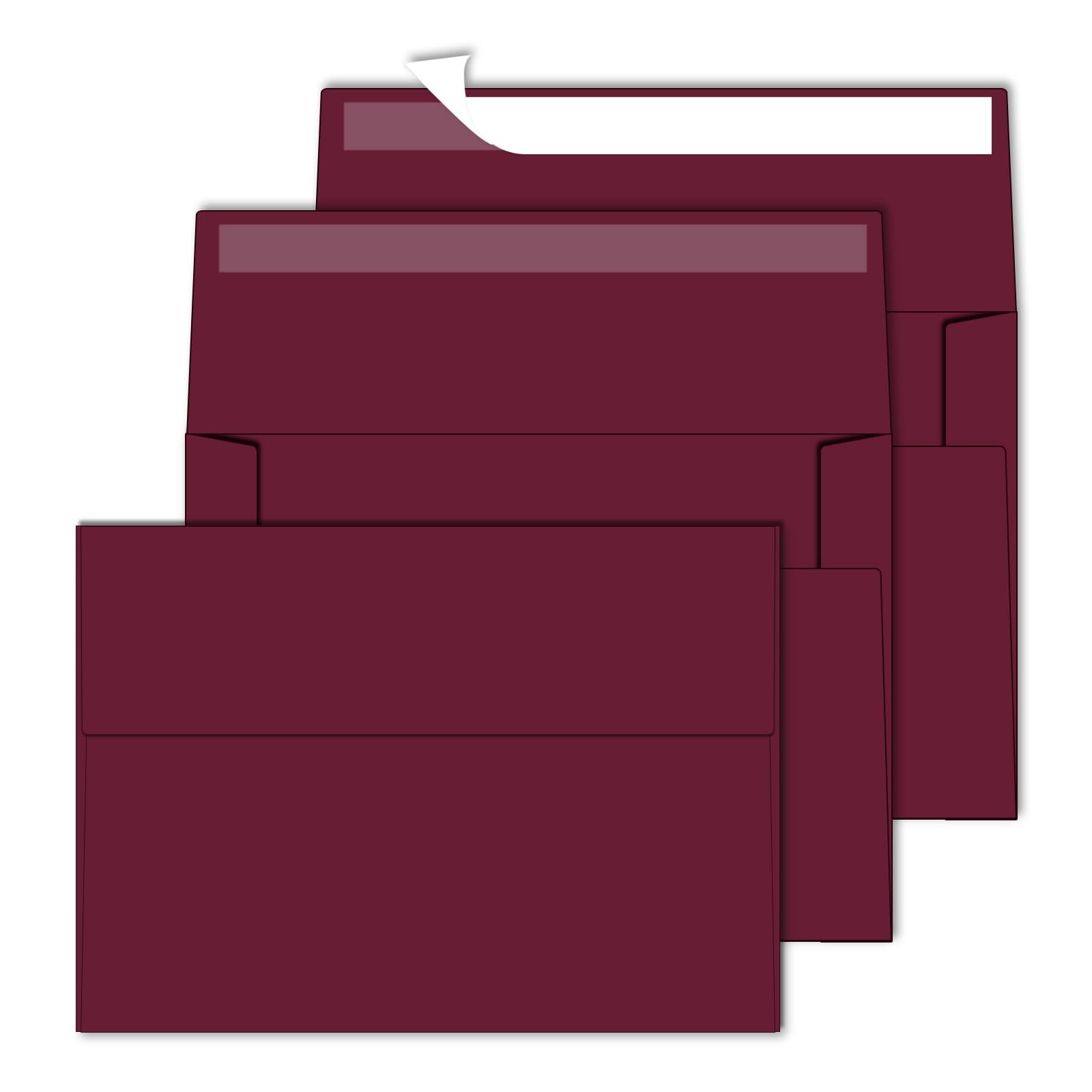 4×6 Envelopes For Invitation,A4 Envelope burgundy red,50 Pack 4X6 card Envelo…