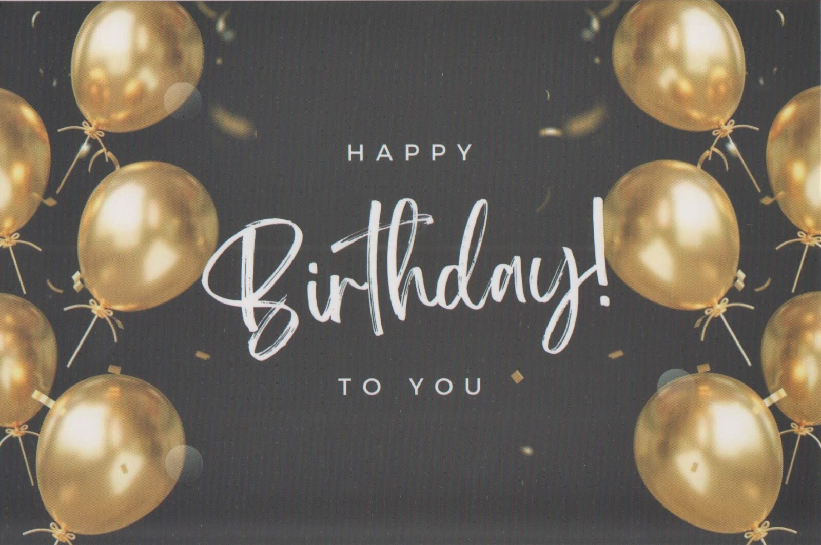 Birthday Balloons Cupcakes Sparkle Candle 1 Card 1 Envelope Greeting Card