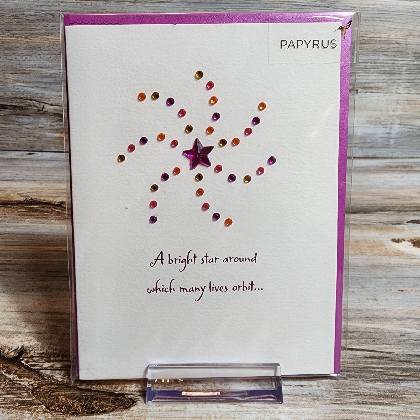 Papyrus Mother’s Day Card Beaded Bright Star For Kind Giving Mother