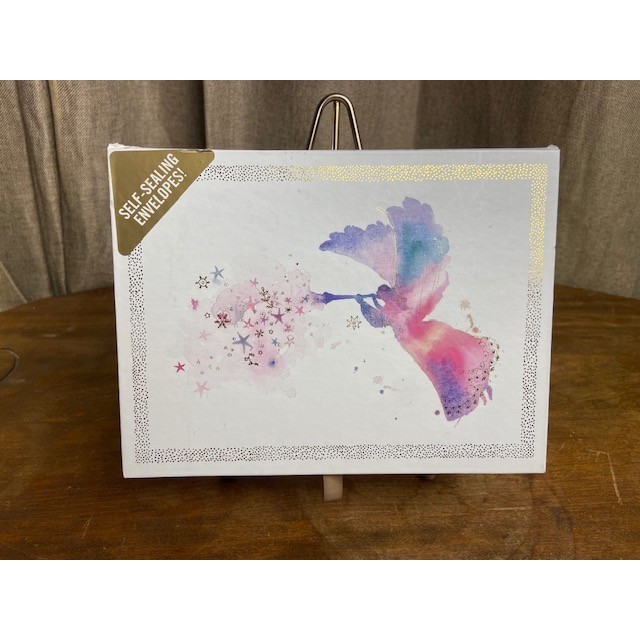 Angel Watercolor Christmas Cards Gold Foil Boxed Set 16ct Peter Pauper Press
