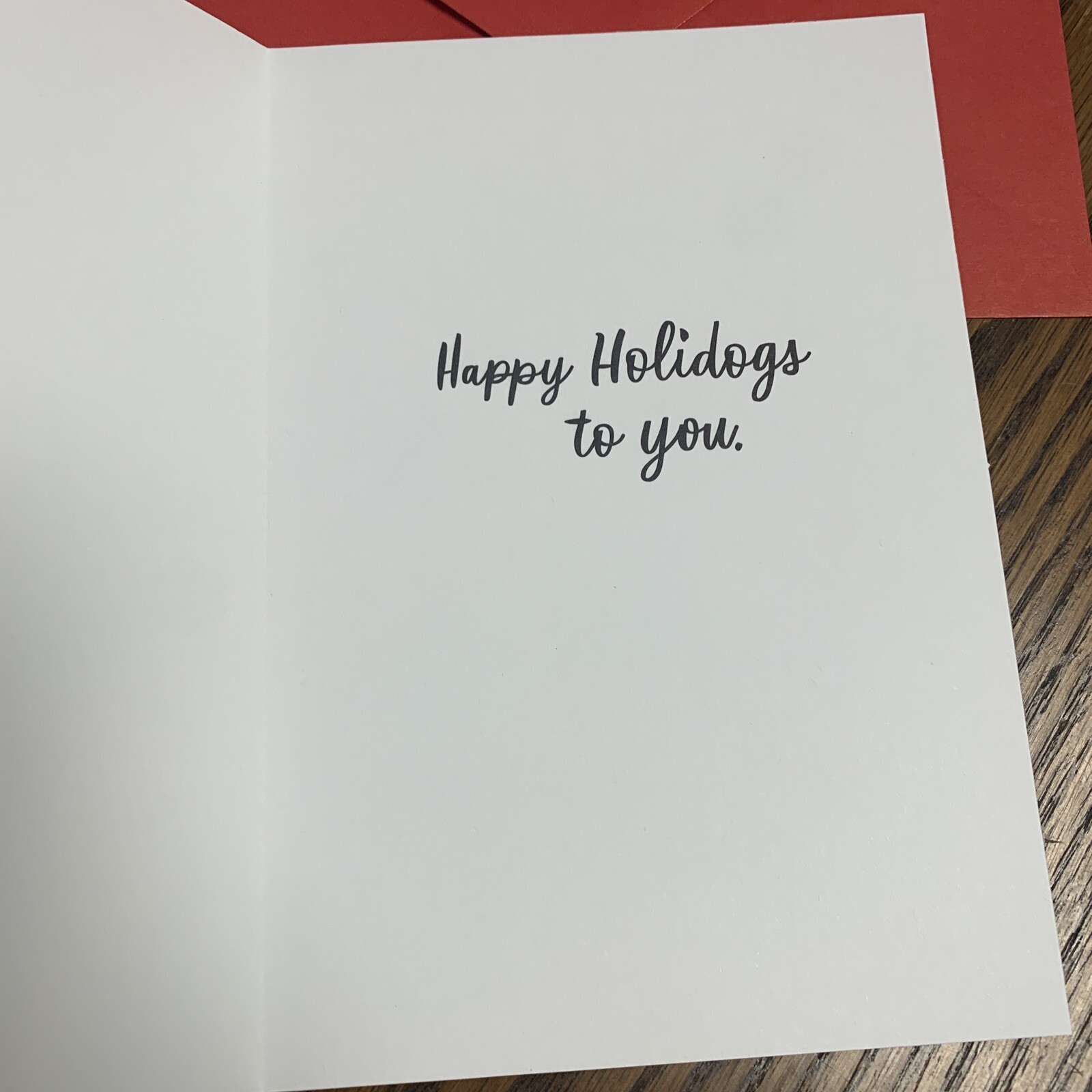 Merry Christmas Funny Dog Let Us Paws And Celebrate 5″x7″ Hallmark Greeting Card