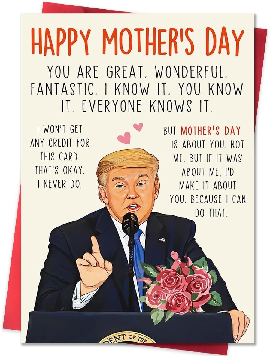Funny Mothers Day Card Gift for Mom Wife from Daughter Son Husband