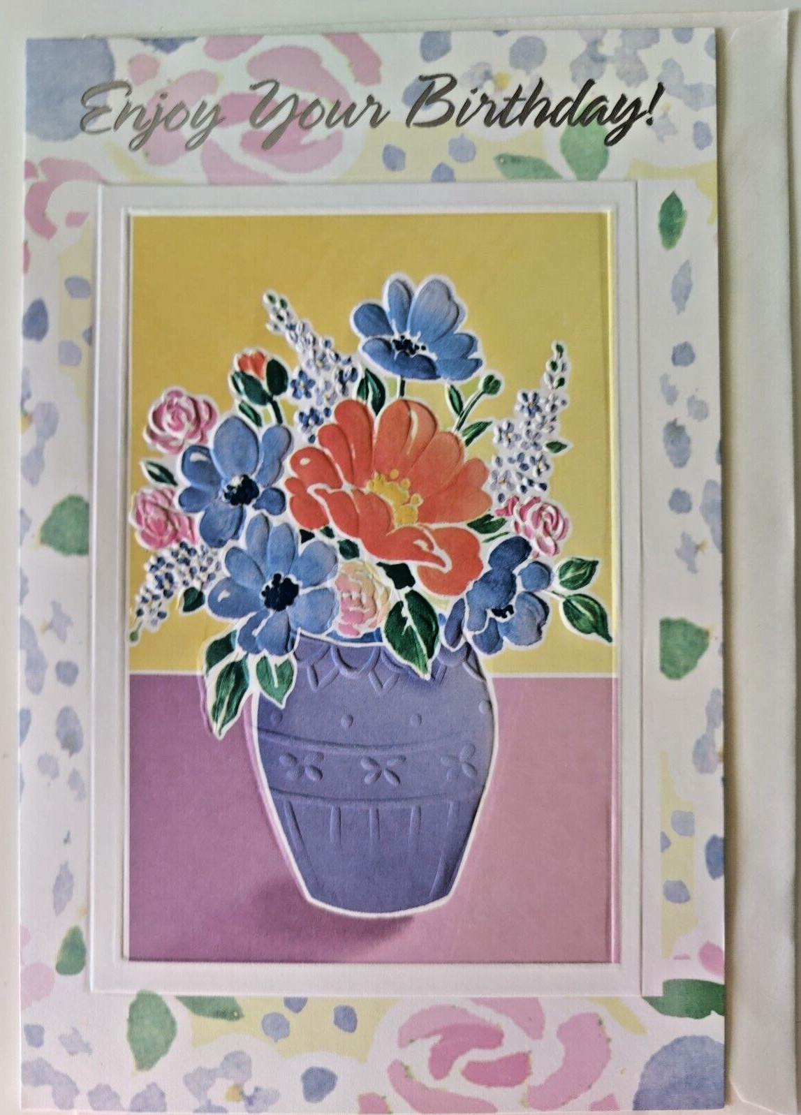 Happy Birthday Greeting Card with Envelope – Enjoy Your Birthday