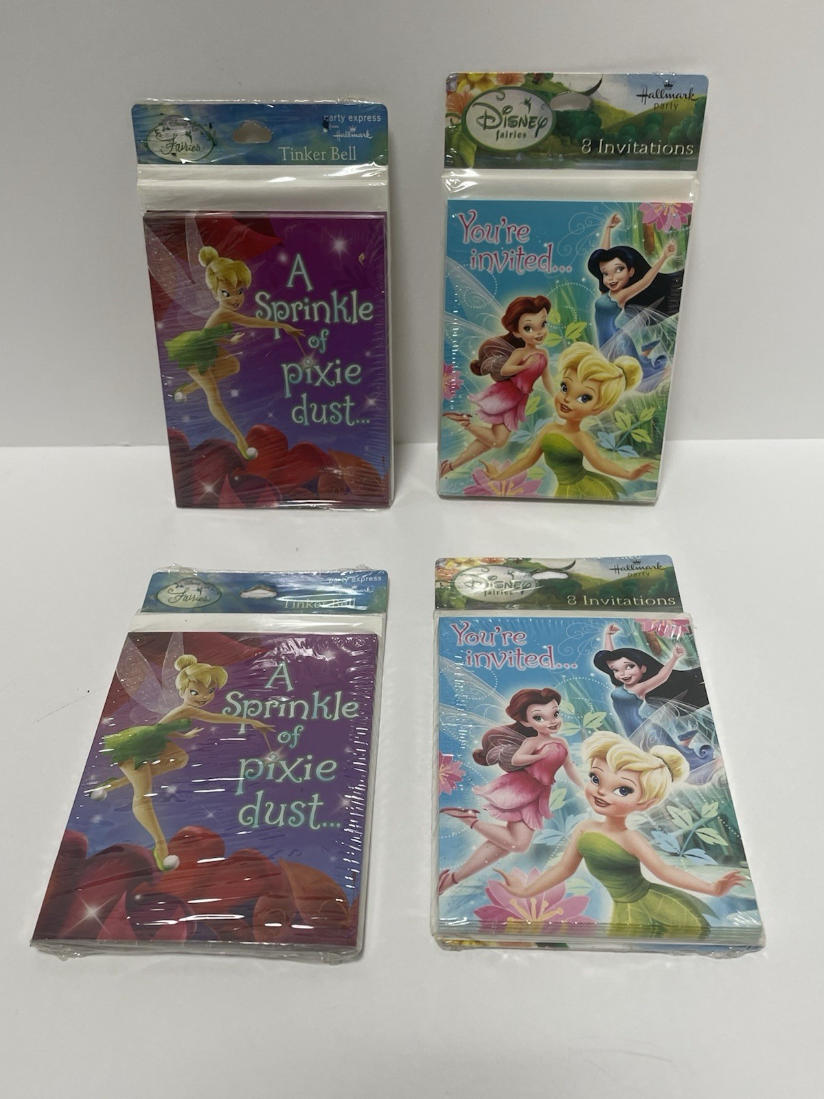 Hallmark with Tinkerbell Disney Fairies Party Invitations w/ Envelopes 32 Count