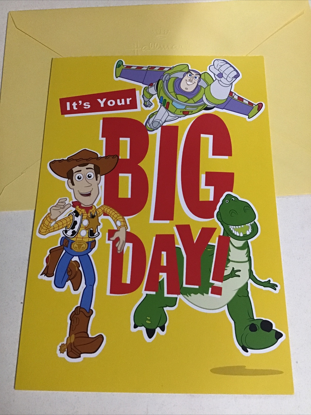 Happy Birthday Toy Story Woody Disney Son Friend 5”x7” Hallmark Greeting Card