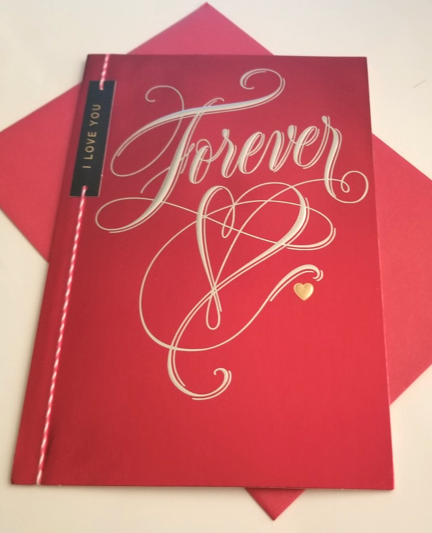 I Love You Forever Valentine’s Day Greeting Card Metallic Hallmark