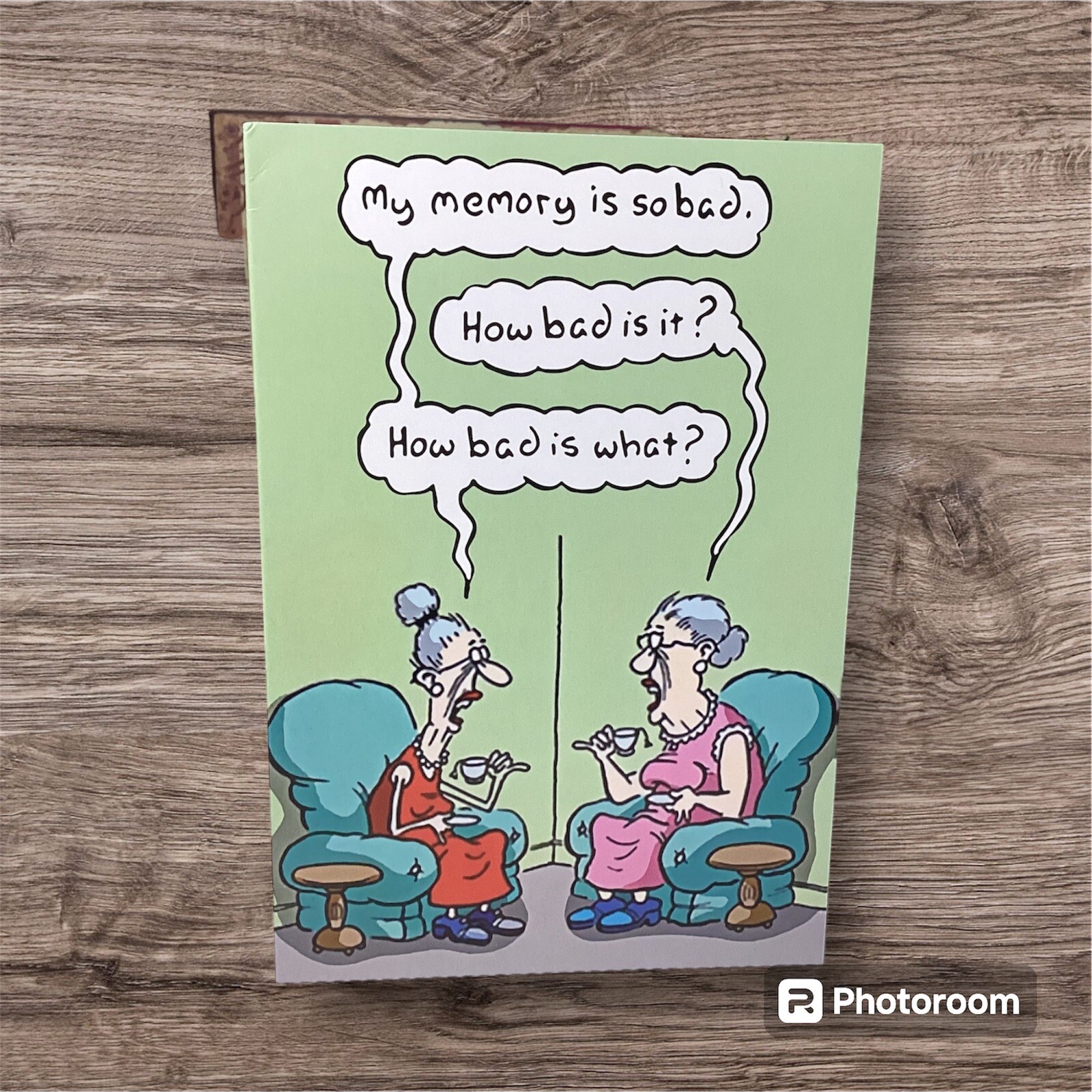 Happy Birthday Greeting Card Funny Cute Blank Inside Over The Hill