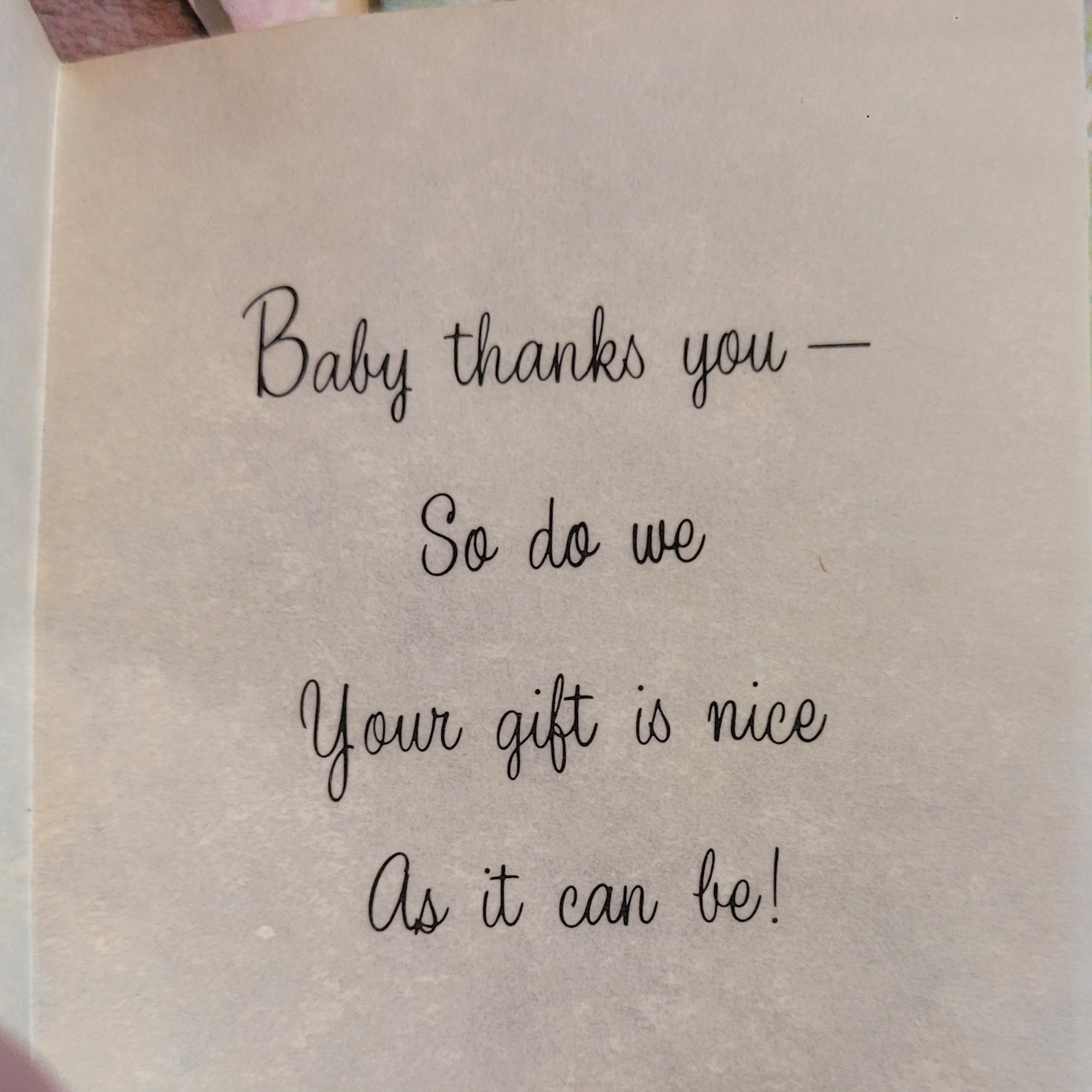 American Greetings Baby Says Thank You Baby Shower Cards Envelopes Set Vintage