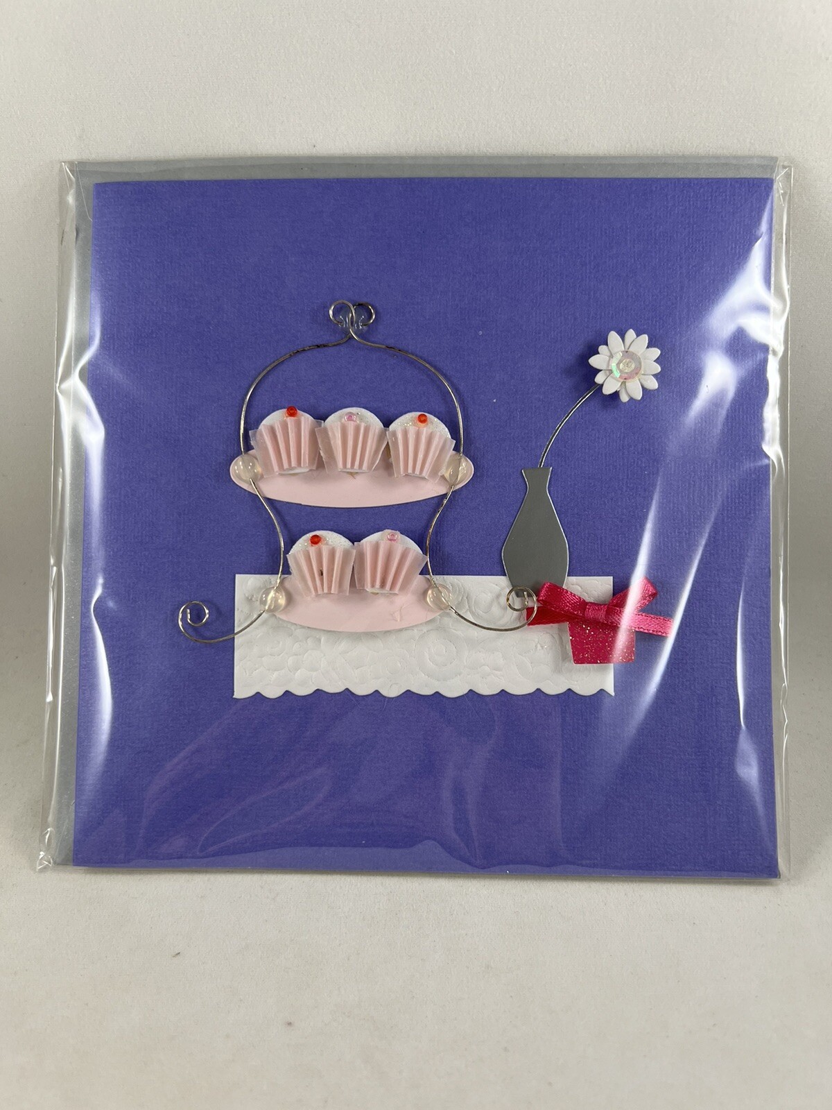 Decorated Cupcakes BLANK 3D Greeting Card Paper Magic Group 5.75″ x 6″