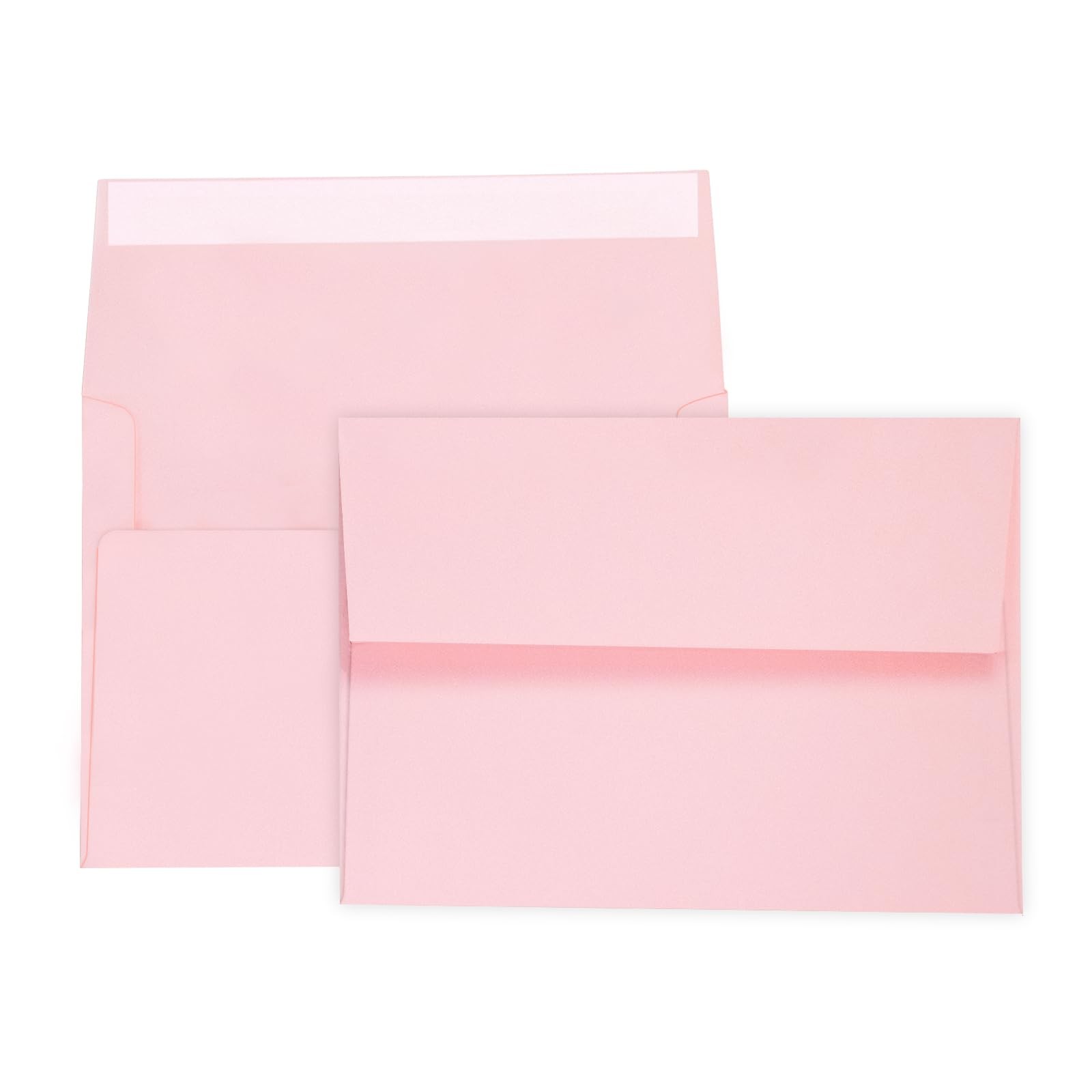 100 PCS A7 Pink Invitation 5×7 Envelopes Self Seal Square Flap 5.25×7.25