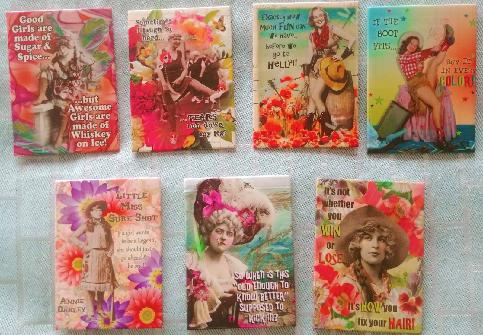 “A Bunch Of Women”, (3) Leanin’ Tree Magnet Assortments’, Brand New, Never Used
