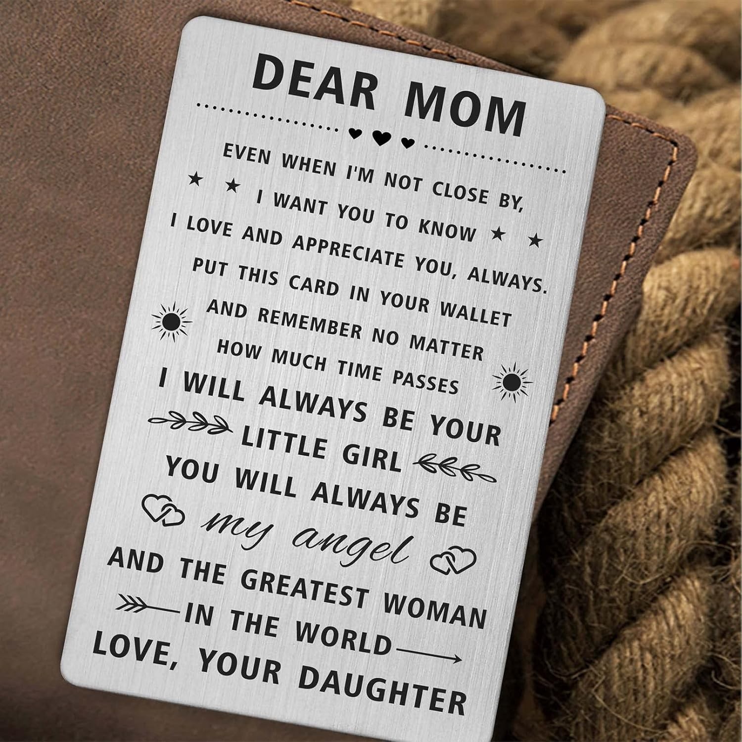 Mom Gifts for Women, Happy Mothers Day Card from Daughter, Long Distance Gift…