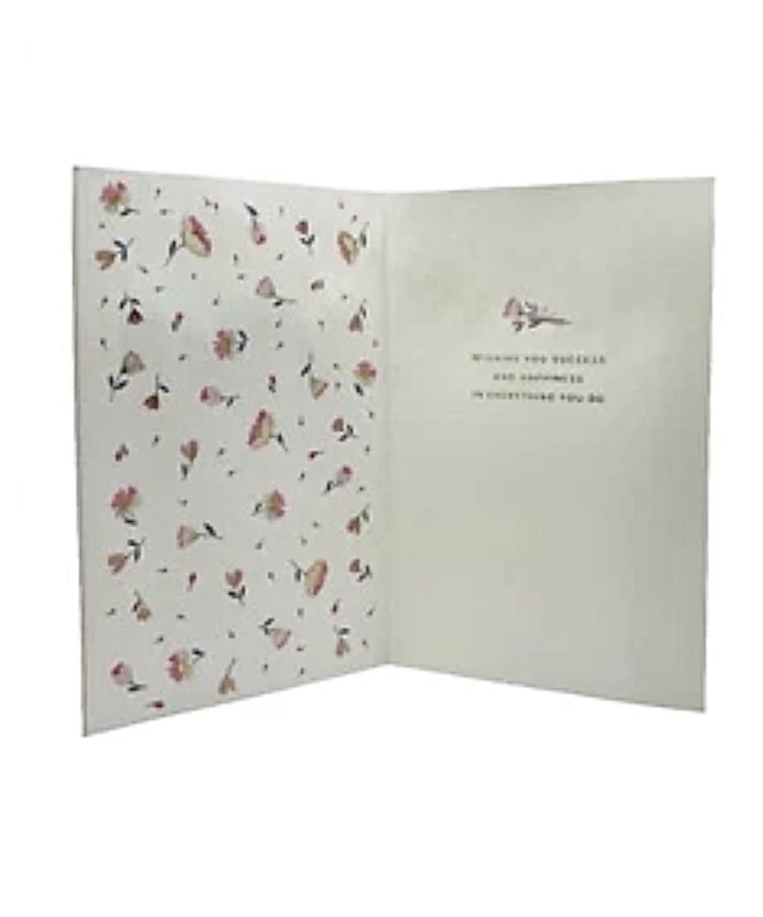 Graduation Card 3D Cutout Pink Floral Gold Foil, Beaded Hallmark Card NEW