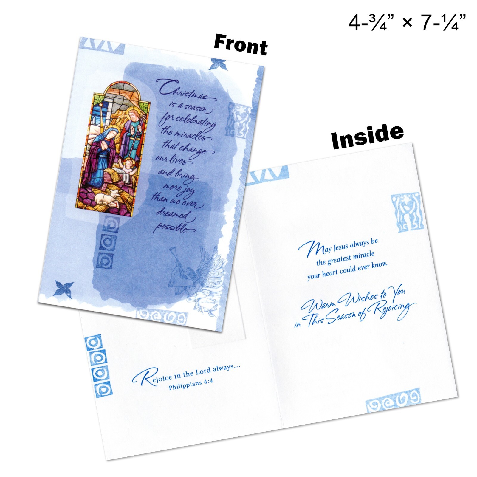 40-Count Box Set, AMERICAN GREETINGS Religious CHRISTMAS CARDS + ENVELOPES