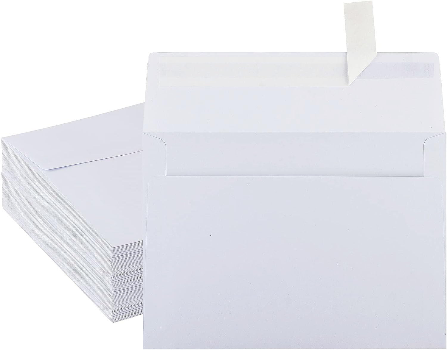 50 Pack White Envelopes – 5 X 7 Inch, A7, Card, Invitation & Postcard Envelopes