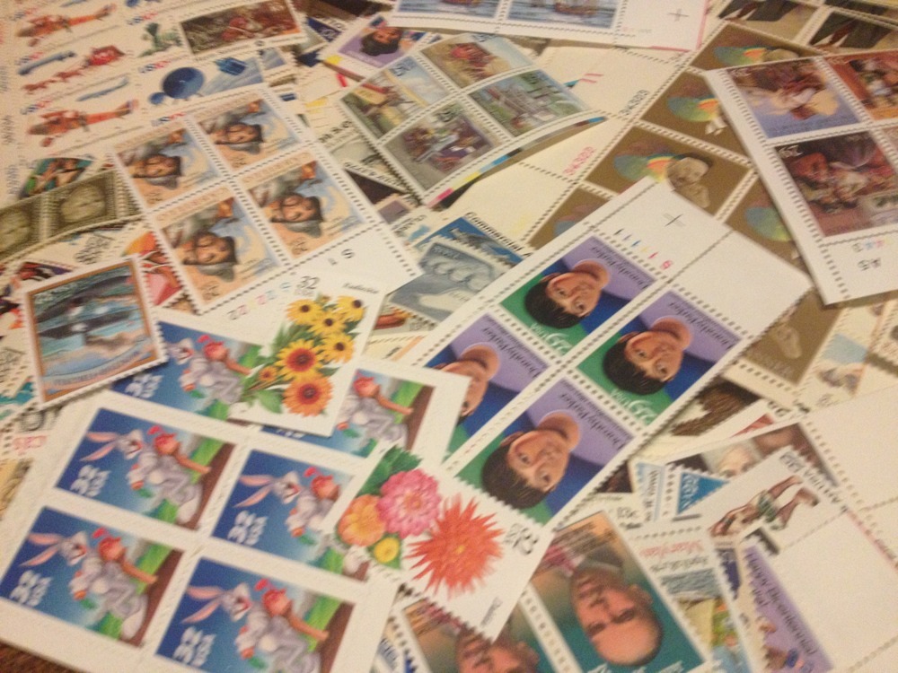 2.49 face Mint Stamps .01 to .70 with 1 FOREVER STAMP-USE YOUR COUPON