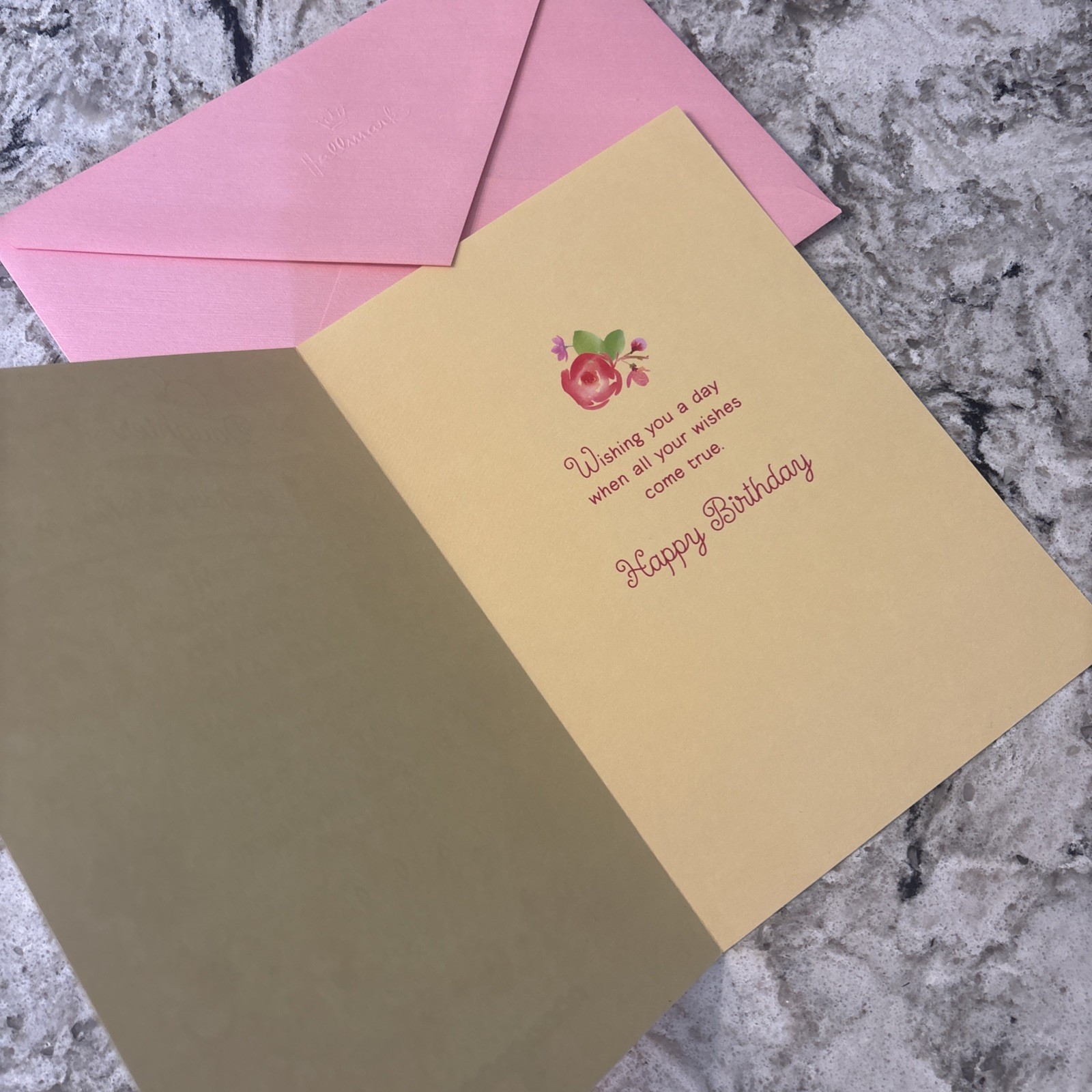 Happy Birthday Daughter Wishes For You 5” X 7” Hallmark Heartline Greeting Card