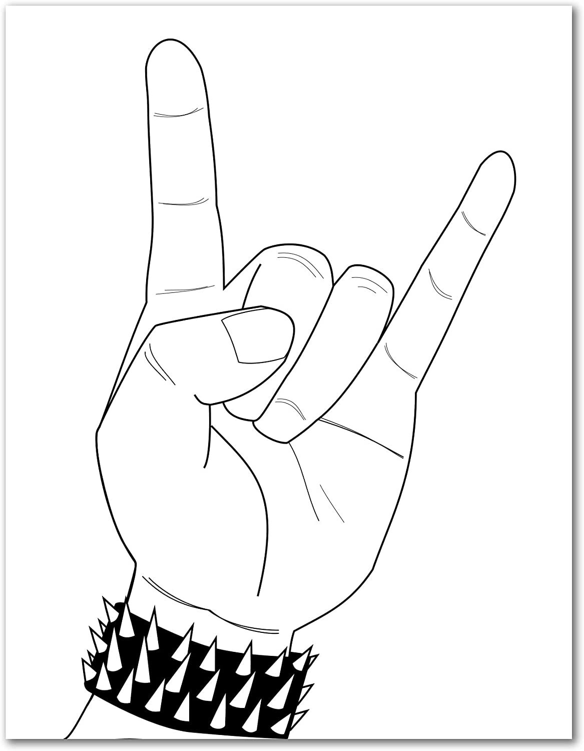 Rock and Roll Note Cards with Envelopes-Blank Inside-5.5″x4.25-12 or 24 Packs