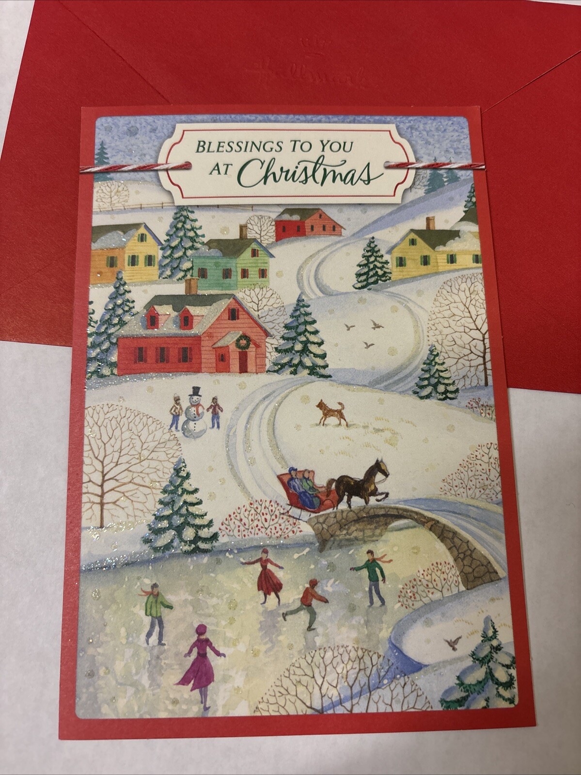 Merry Christmas Blessings To You 5″x7″ Religious Hallmark Greeting Card