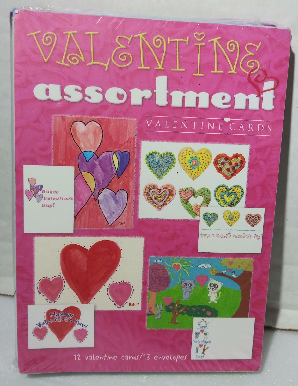 M D Anderson Cancer Center Children’s Art Project 12 Valentine Cards & Envelopes