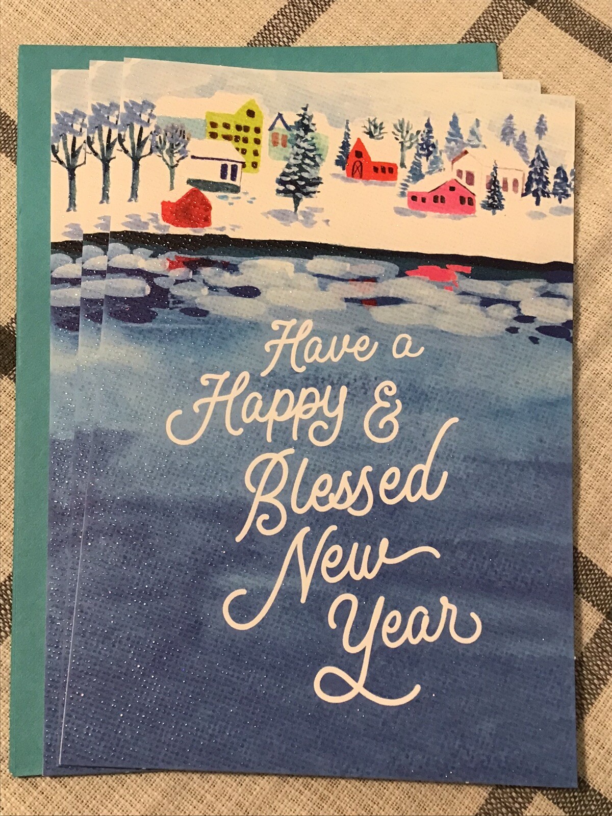 3 Hallmark Happy New Year Card Cards Anyone Friend Family 8×5.25 Expressions
