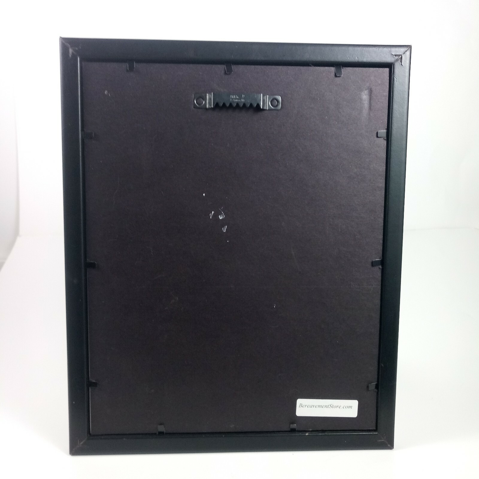 Bereavement Picture & Poem In Black Frame With Tan Matte “Do Not Stand”