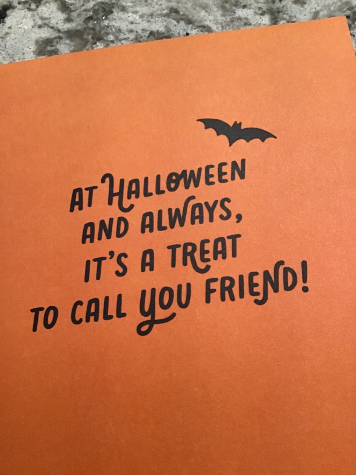 Halloween Friend You Know Me So Well It’Scary 5.5”X8” Lg. Hallmark Greeting Card